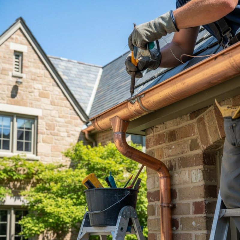 Copper Gutter Repair in Mcdonough, GA