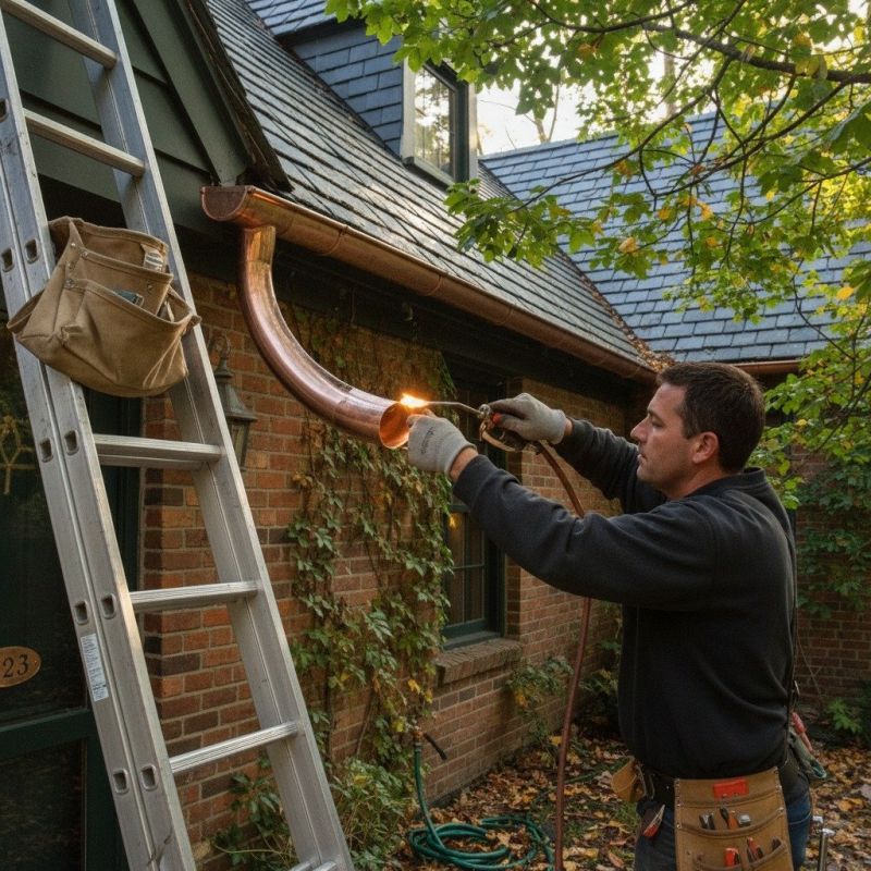 Copper Gutter Replacement
