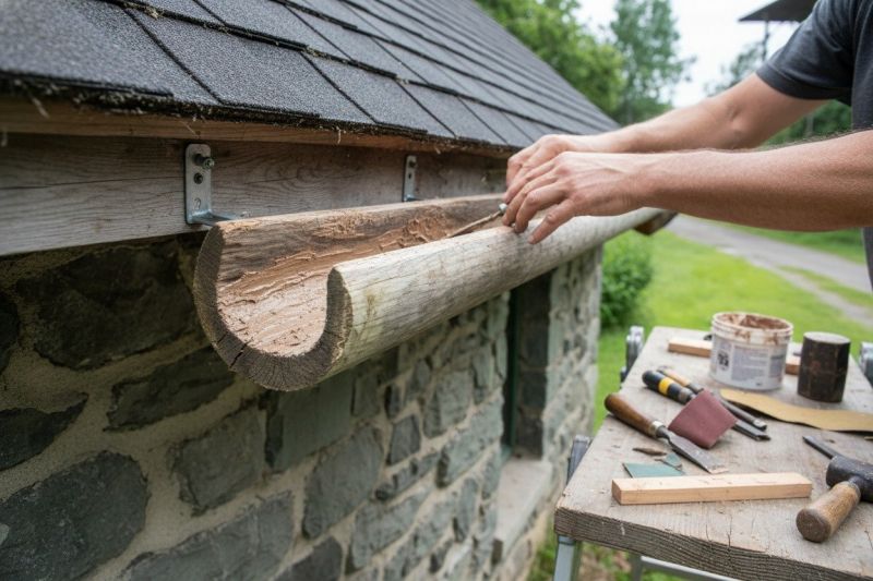 Wood Gutter Repair